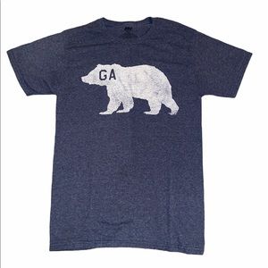 Women’s Blue MV Sports Georgia Bear T-Shirt Small